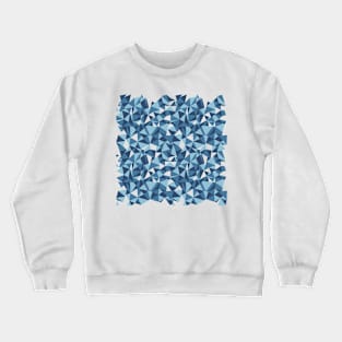 Abstract Blues Repeat Crewneck Sweatshirt